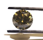 GIA loose certified 3.02ct I1 Natural Fancy Yellow Brown brilliant diamond — photo 3