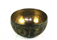 Suoneria India terapia guscio spalla Buddha simboli prova di ascolto 441 g M65B