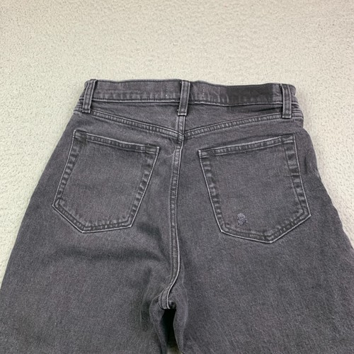 Abercrombie & Fitch The 90’s Straight Jeans Womens 29/8 Ultra High Rise Black - Picture 7 of 11
