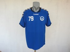 Floorball Mens Jersey Hummel Blue Shirt Lyngby FF Team Denmark #79 Size L Kit