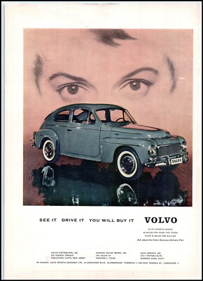 1959 Volvo Automobile Car PRINT AD BX4