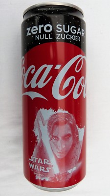 ECHTE STAR WARS KYLO REN COCA-COLA COKE ZERO 330ML SAMMLERDOSE DEUTSCHLAND