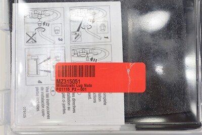 NEW OEM Mitsubishi 21pc Black Wheel Lug Nuts & Lock Set M12x1.5