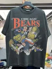 Vintage style Chicago Bears NFL short sleeve black color shirt KV12973