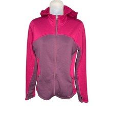 Patagonia Women S Capilene Thermal Weight Fleece Hoodie Jacket Pink UK 8-10 EU 3