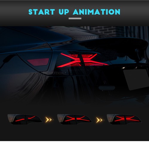 HC LED Tail Lights For Tesla Model 3 Model Y 2017-2021 Start up Animation - Picture 4 of 13