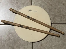 Los Cabos Practice Pad ~ 10" With Hickory Impact Percussion Drum Sticks