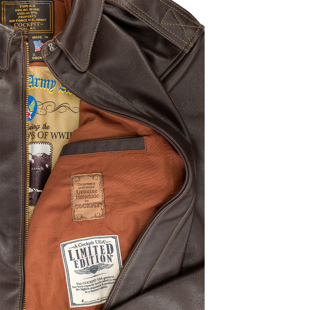 COCKPIT USA Aces and Eights Flight Jacket Z21V029 Made in USA | eBay