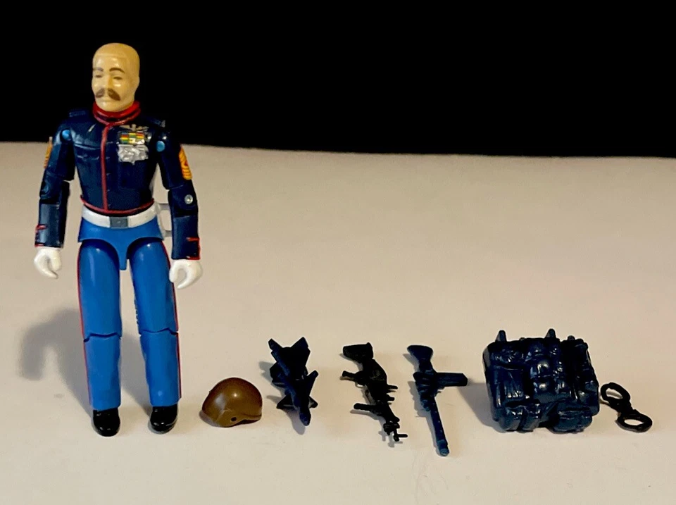 Juego de 7 figuras de acción vintage GI Joe GUNG HO V2 vestido azul 1987 Foto 2 de 4