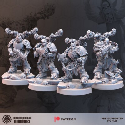 5er Set Desert Scavenger Set Shooter Immaterium God/Sci-Fi/Tabletop Miniatu