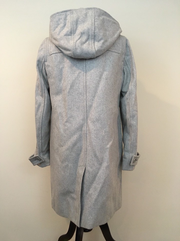 J. Crew Women's Wool Blend Melton Toggle Coat Jacket Gray Sz 10 NWT