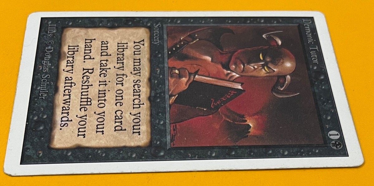 MTG DEMONIC TUTOR Unlimited (OldManMTG 005-071) | eBay