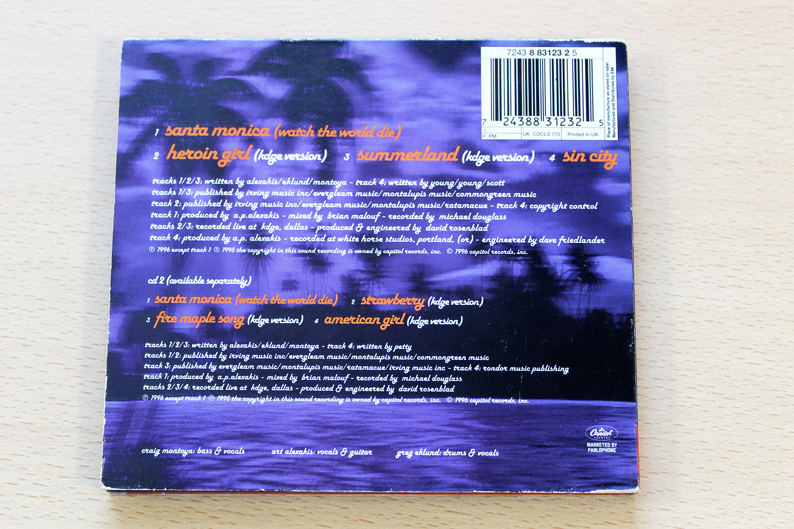 Everclear/Santa Monica/1996 Capitol 2x CD Set eBay