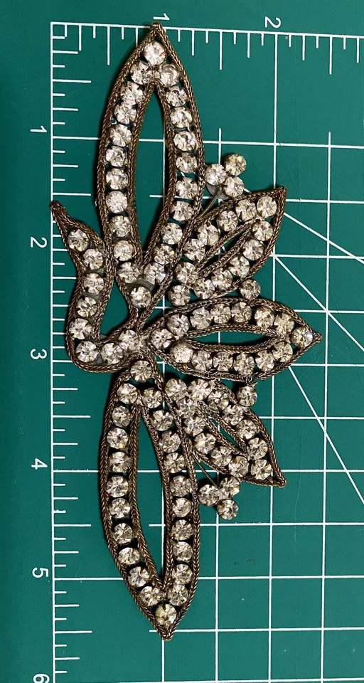 Figura de pájaro de diamantes de imitación con cadena para apliques adornación disfraz alta costura bling Foto 3 de 3