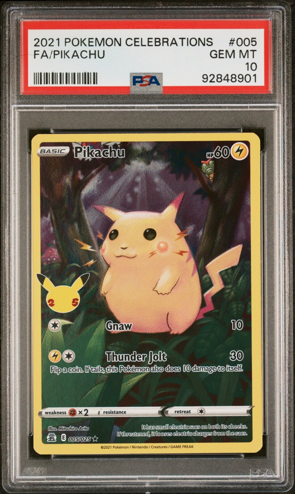 Pikachu 2021 Celebrations #005/025 Holo Price Guide - Sports Card Investor