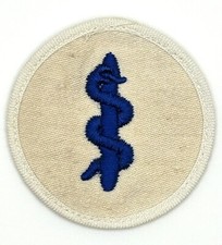 WW2 German Kriegsmarine Career Patch For A Sanit&auml;ter/Corpsman Original WW2 Issue