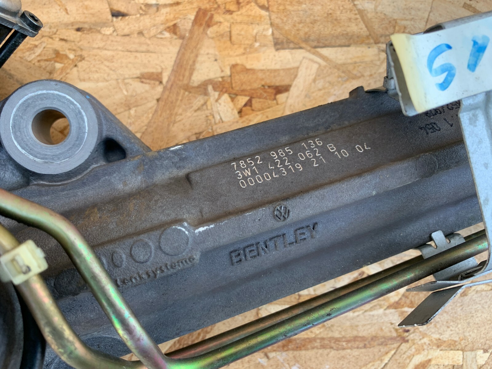 BENTLEY CONTINENTAL GT (04-10) POWER STEERING RACK AND PINION OEM 3W1422062