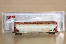 ATLAS 50 000 652 WEATHERED MONSANTO ACF 5250 4 BAY HOPPER CAR WAGON 5373 nv