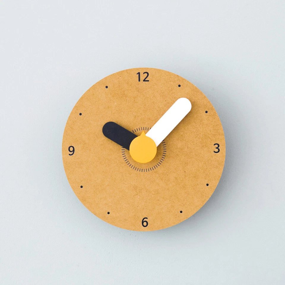 Modern Retro Wooden 'Mini' Wall Clock, Silent Quartz Mechanism - Image 3 of 4
