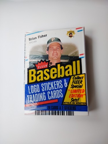 1988 Fleer Baseball Card Cello Pack 28 Karten + 2 Logo Sticker Brian F. - Neu! - Bild 3 von 3