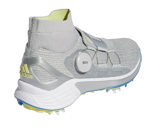 Women's 9 Golf Shoe Adidas ZG21 Motion BOA Medium 9 Grey/Blue/Yellow FZ2189 - Picture 6 of 9