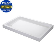 Mira Flight Shower Tray Rectangular Deep Profile Stone Resin Waste 1200 x 760mm