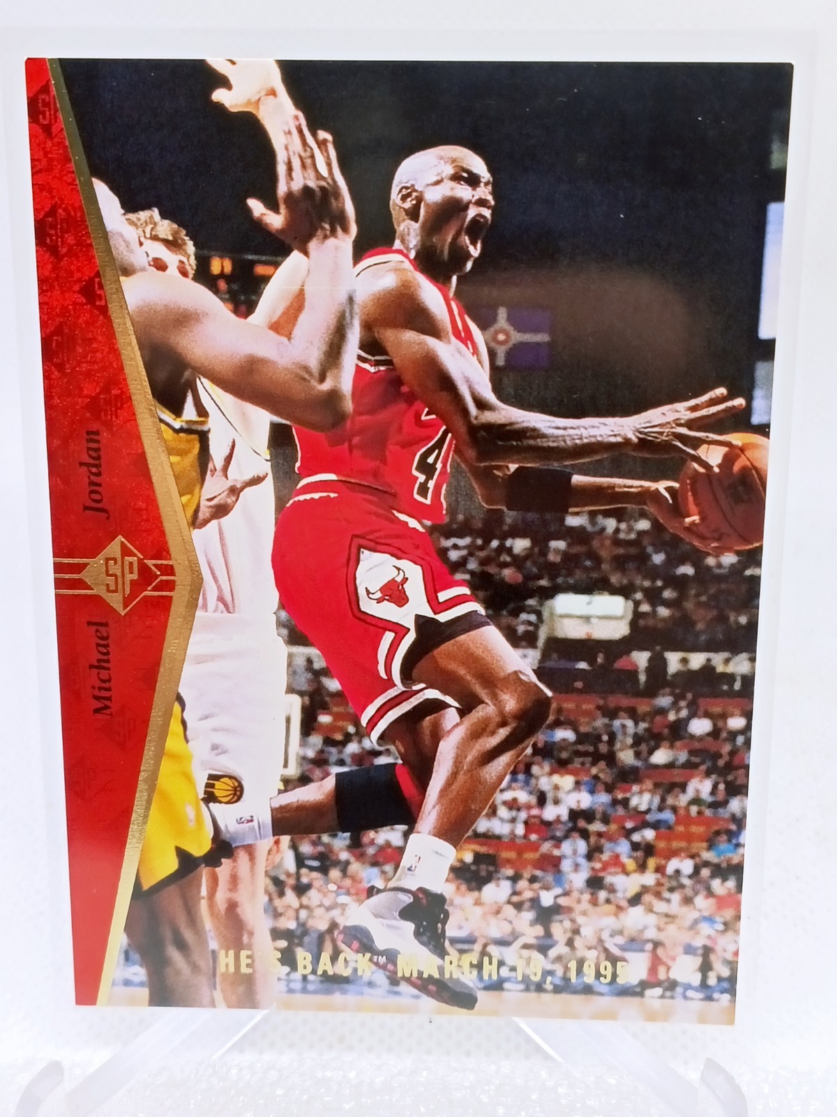 1995 Upper Deck SP #MJ1 Michael Jordan Red SP He's Back Chicago Bulls HOF