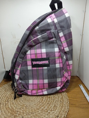 TrailMaker Classic Pink Plaid Sling Bag /backpack