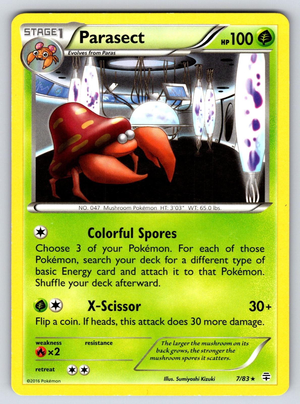 Parasect - 7/83 Generations - Rare - NM/M - Pokemon