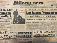 Milano Sera giornale d'epoca 25 gennaio 1946 Lettera Franco Hitler Mussolini 2 p
