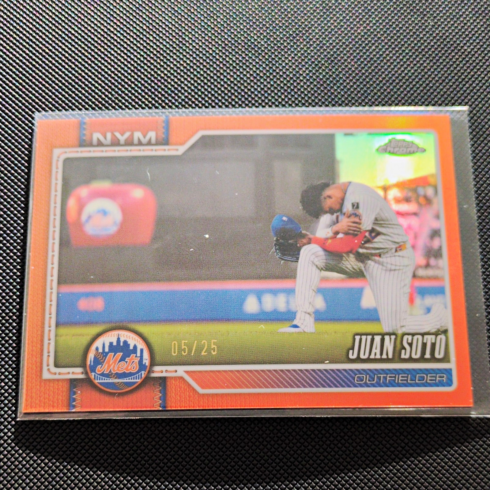 2026 Topps Chrome Juan Soto Mets #17 Orange Parallel /25 Image Variation 🔥 IV