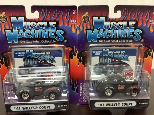 MUSCLE MACHINES LOT 12 cars 2004 ALL Release A&B Dodge Chevy Willy's Plymouth ++ - Picture 8 of 11