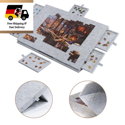 Lavievert Puzzlebrett 2-in-1 Kippständer Schutzhülle 5 Sch