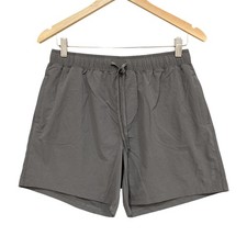 TEAMM8 Shorts Mens Medium Grey Nylon Spandex Athletic Running Gym Training 45319