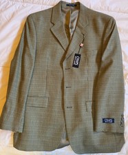 Chaps by Ralph Lauren Brown/Beige Pattern Sport Coat/Blazer - 41R MSRP 295 NWT