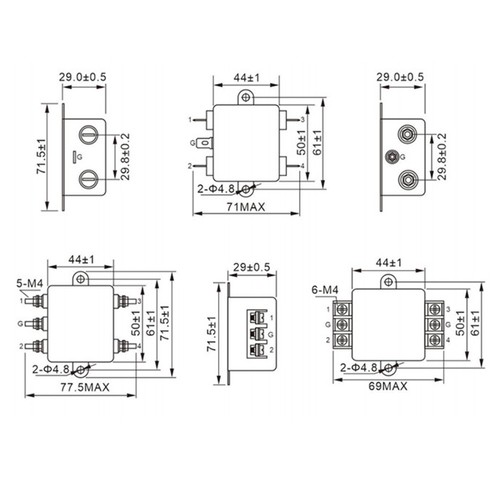 AC Power Filter Designed to Improve Stability of Switching Supplies 20A - Afbeelding 7 van 15