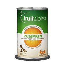 6 - FRUITABLES Pumpkin Dog  Cat Food Supplement, 15 OZ