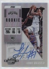 2018-19 Panini Contenders Optic Rookie Ticket Lonnie Walker IV #118 Auto pu3