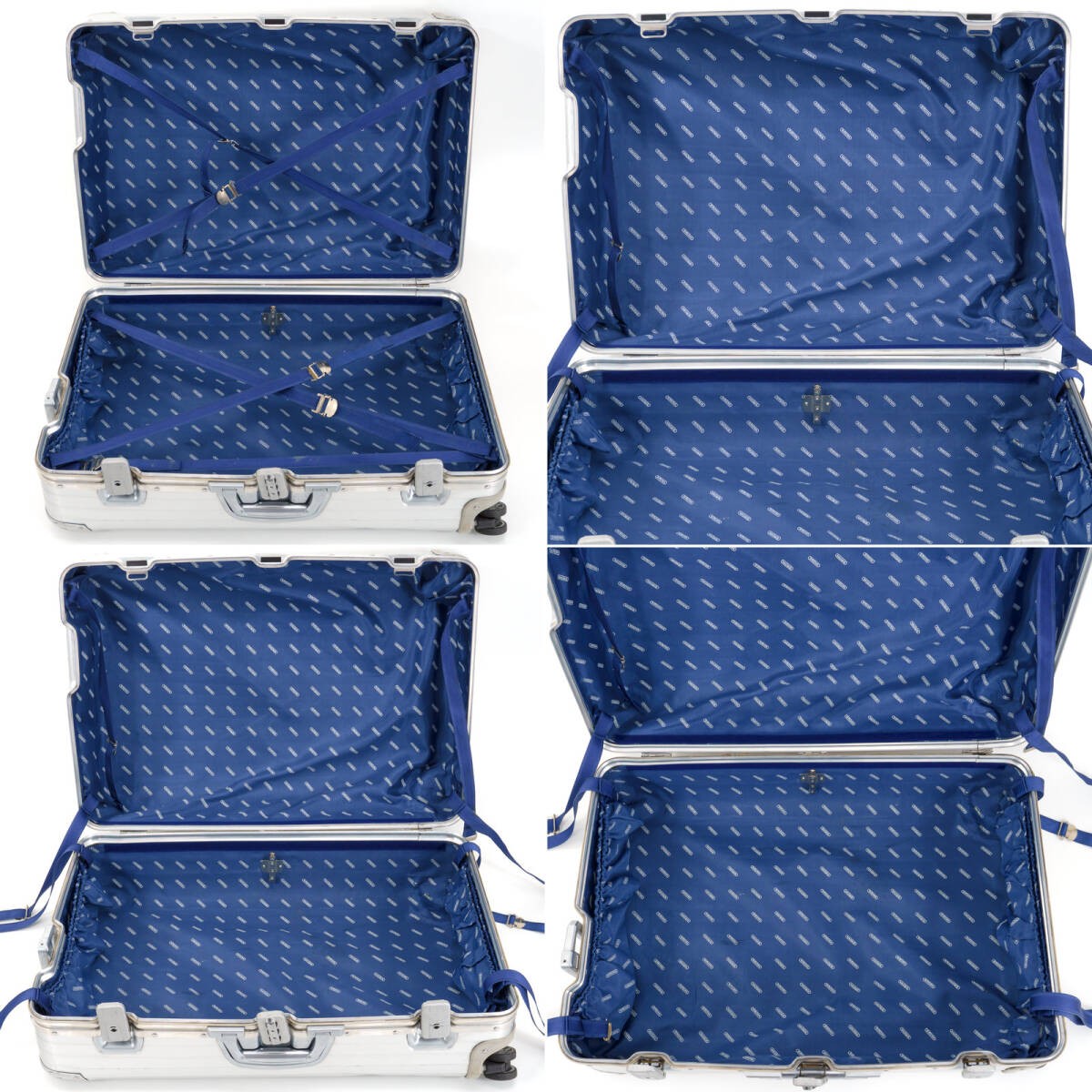 Rimowa Topas Topaz Blue Logo Pull Tab 82L 2 4 Wheels With Tsa Lock