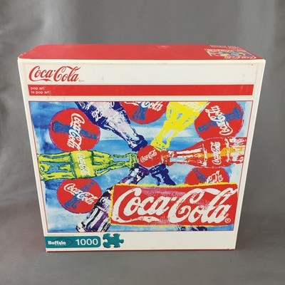 Buffalo Games ''Coca-Cola Pop Art'' 1000 Piece Jigsaw Puzzle w/Poster - Complete