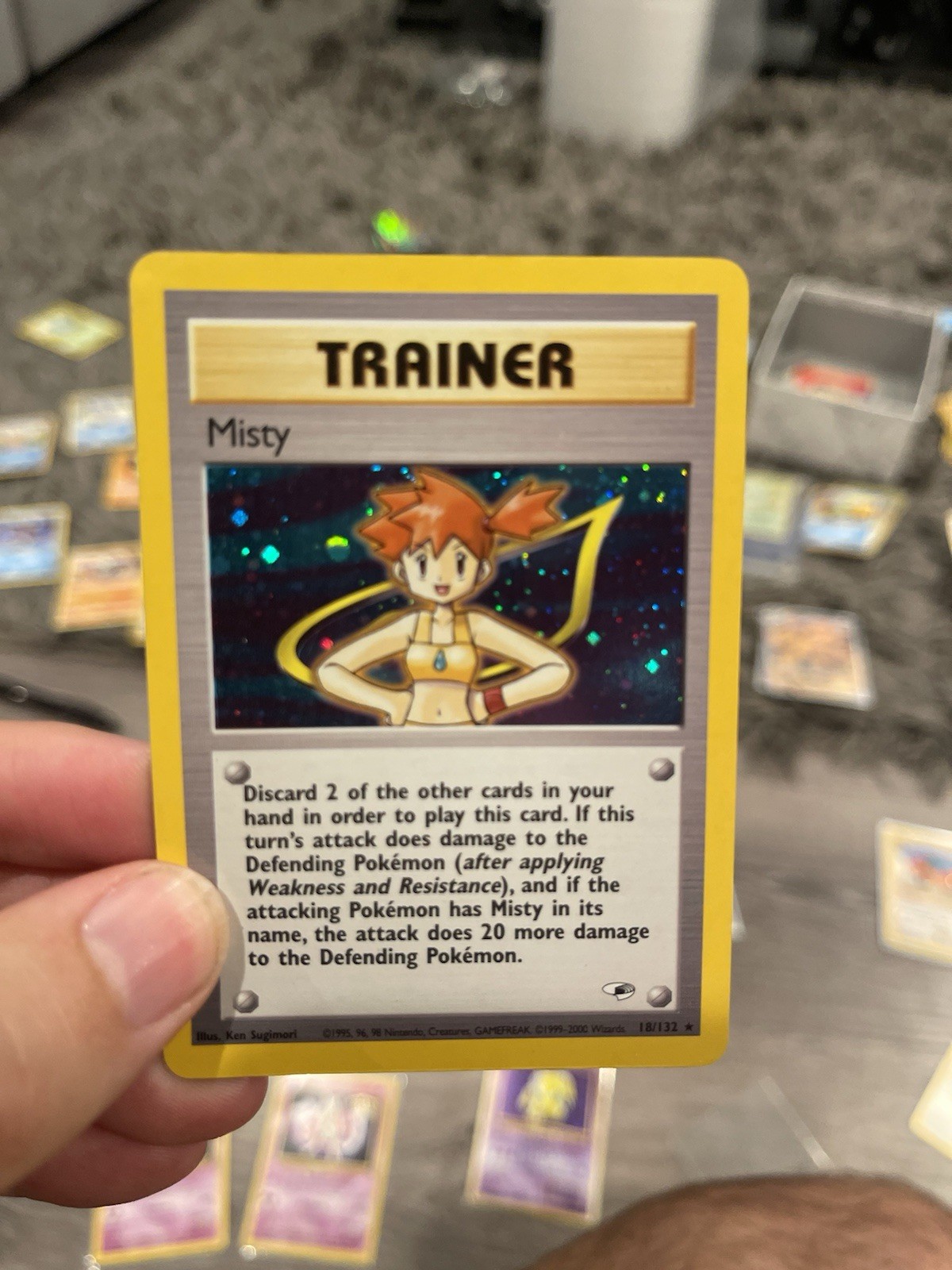 Pokémon TCG Misty Gym Heroes Holo Rare Trainer Card 18/132 English Unlimited