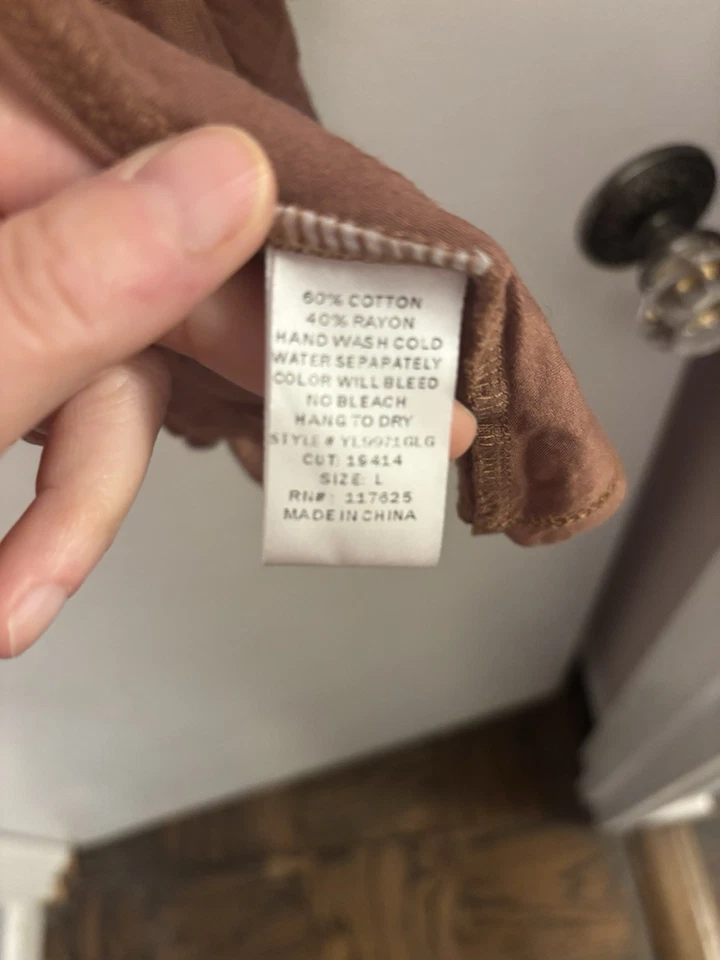 Cárdigan Boho Ya Los Angeles Marrón/Malva Mezcla Algodón L Foto 4 de 4