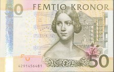 Schweden Banknote 50 Schw. Krone P64a 2004 AUNC - fast kassenfrisch
