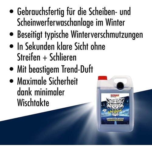 Frostschutz Winterbeast 5L AntiFrost KlarSicht Scheibenreiniger -20°C Sonax - Bild 3 von 10