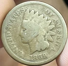 1869 Indian Head Penny Good