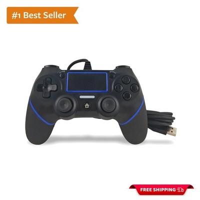 USB Wired PS4 Controller - Ergonomic Design with Enhanced Control Features