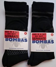 Set of 6 Pairs: BOMBAS Socks - Calf - Medium - Unisex - Black -New in package.