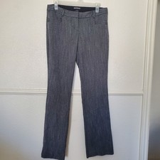 Express Columnist Gray Textured Straight Leg Dress Pants Womens 6R Workwear