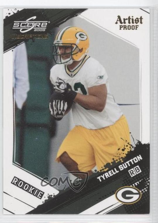 2009 Score Inscriptions Artist Proof 8/32 Tyrell Sutton #398 Rookie RC 0j8