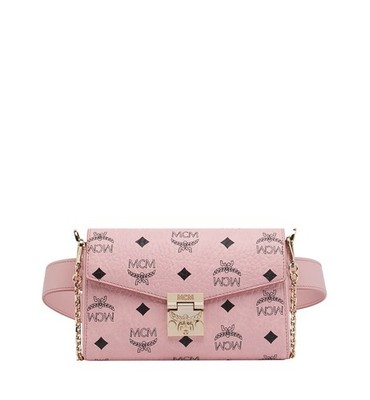 MCM   Patricia Visetos Small Belt Bag, Soft Pink Color, NWT